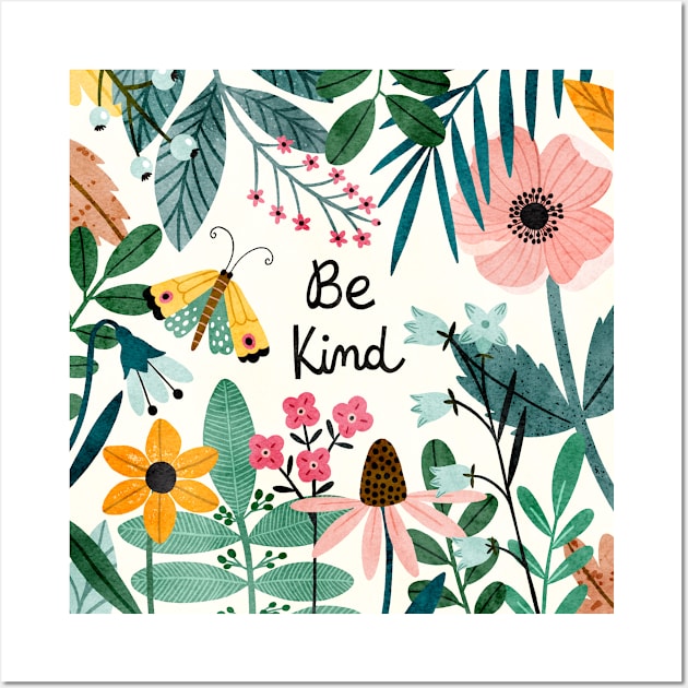 Be Kind Wall Art by Tania Garcia